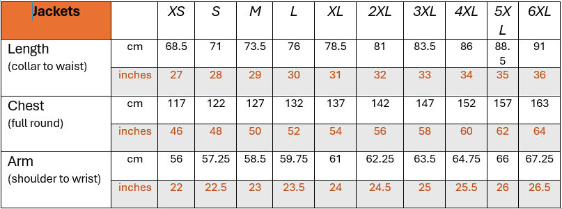 GSB Premium Full Ventilated Jacket, Soft/Wide Cotton Cuffs