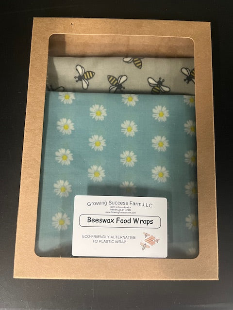 Beeswax Food Wraps, Set of 2