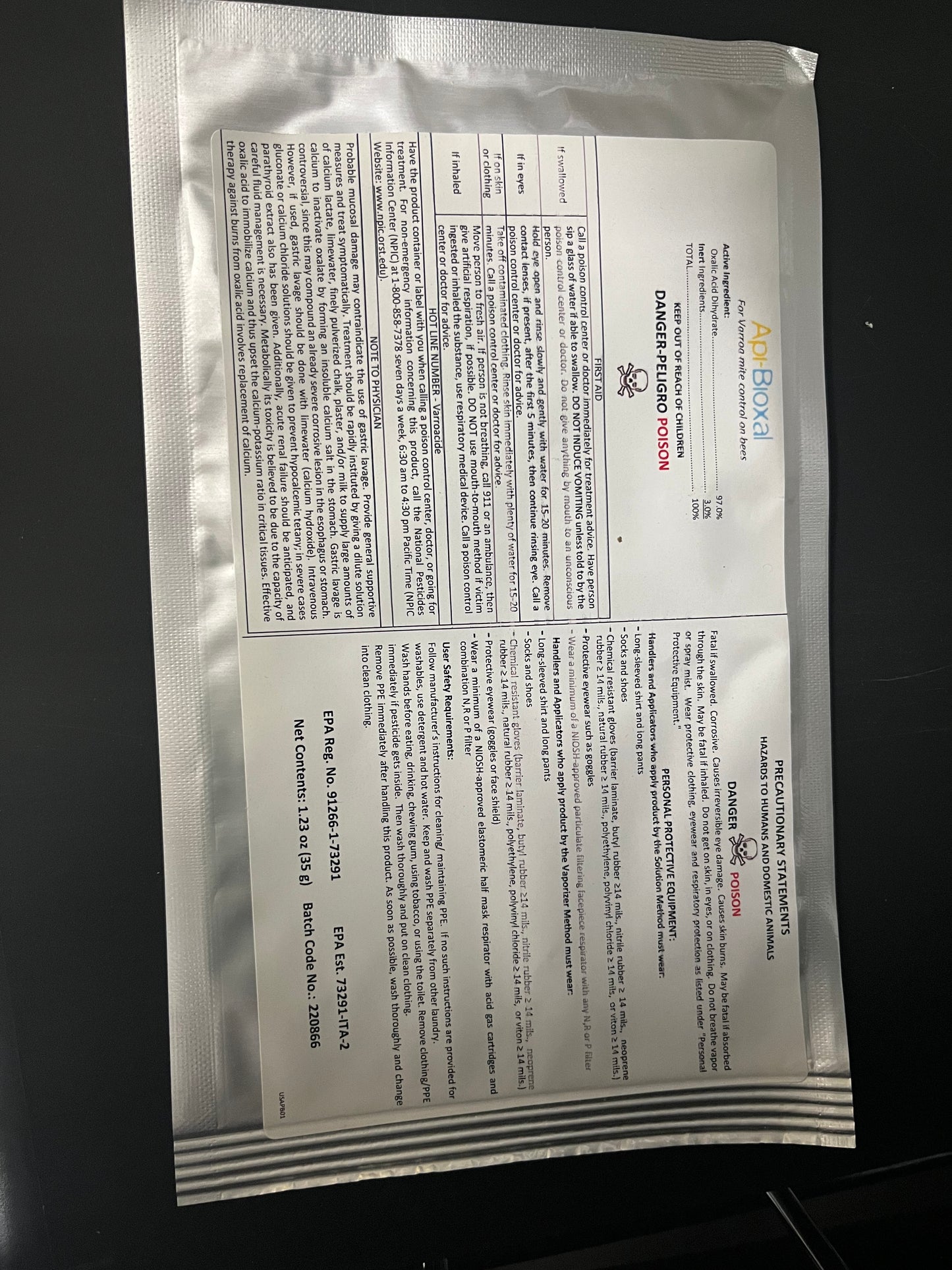 Oxalic Acid,Api-Bioaxal
