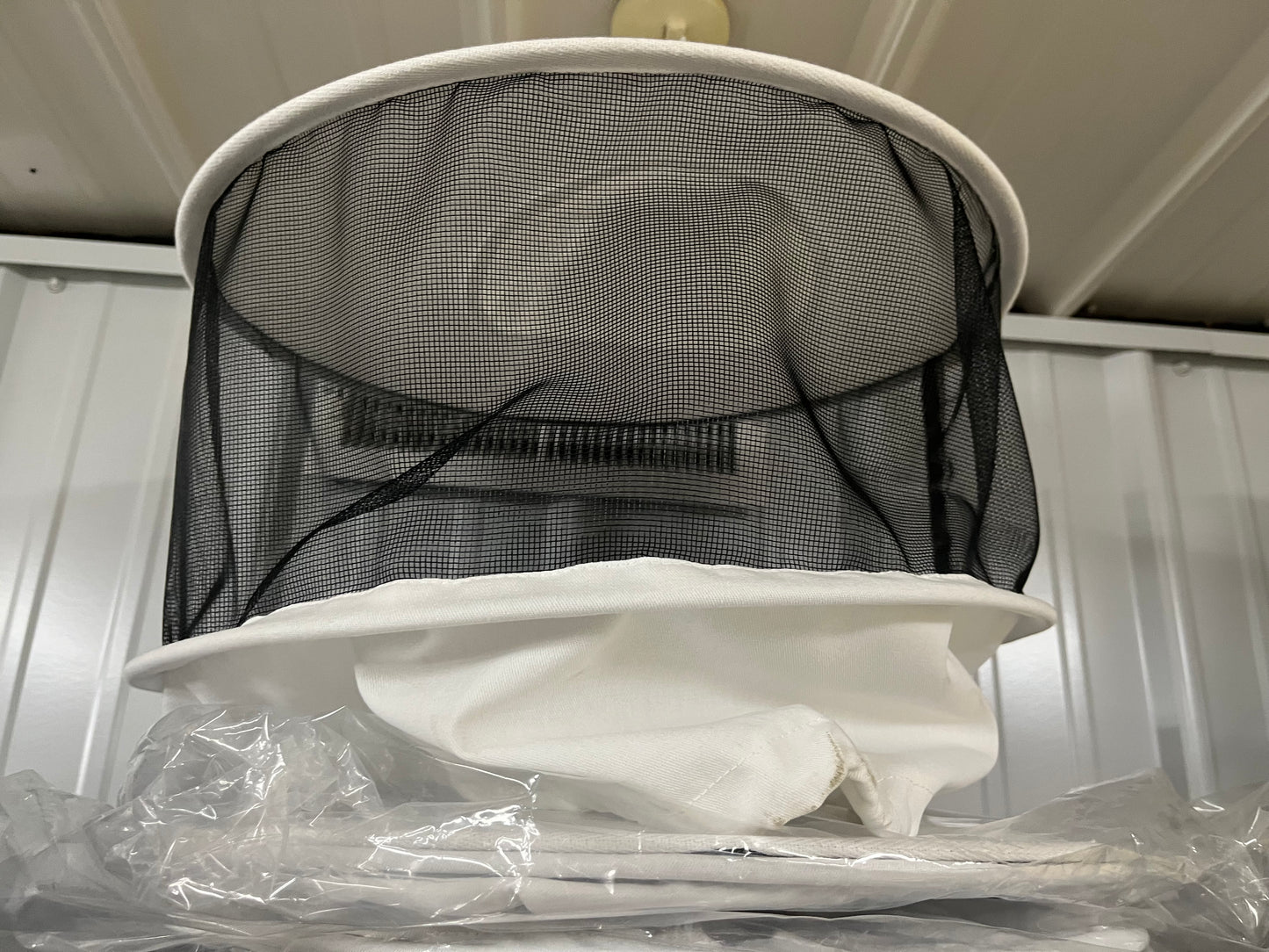 Poly-cotton Veil, Tie on with Drawstring