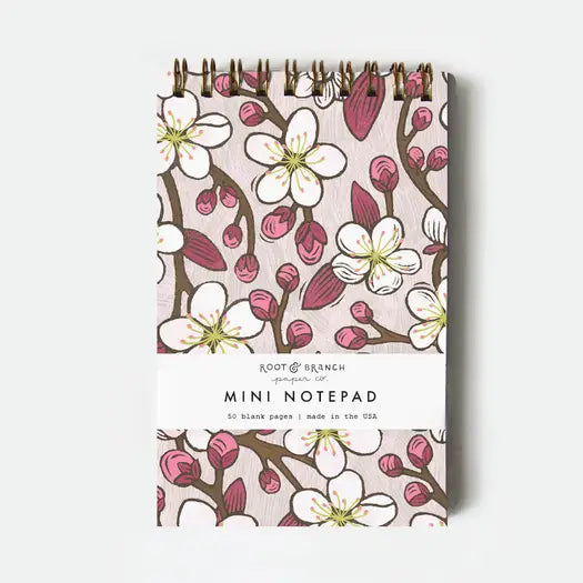 Cherry Blossom Mini Spiral Notepad