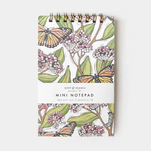 Monarch Butterfly Mini Spiral Notepad
