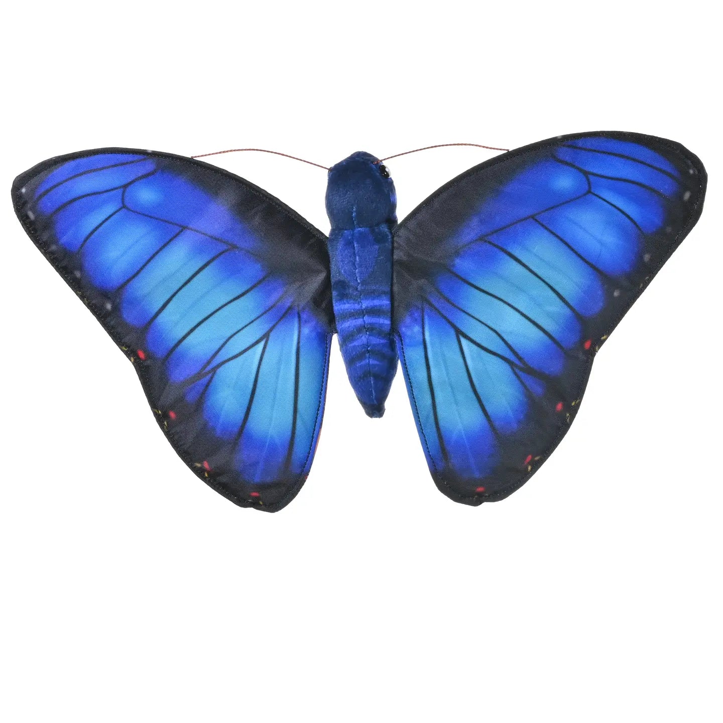 Blue Morpho Butterfly Finger Puppet