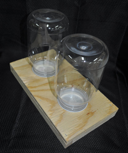 DRB Bee Hive Feeder:  2 Jar Top Feeder