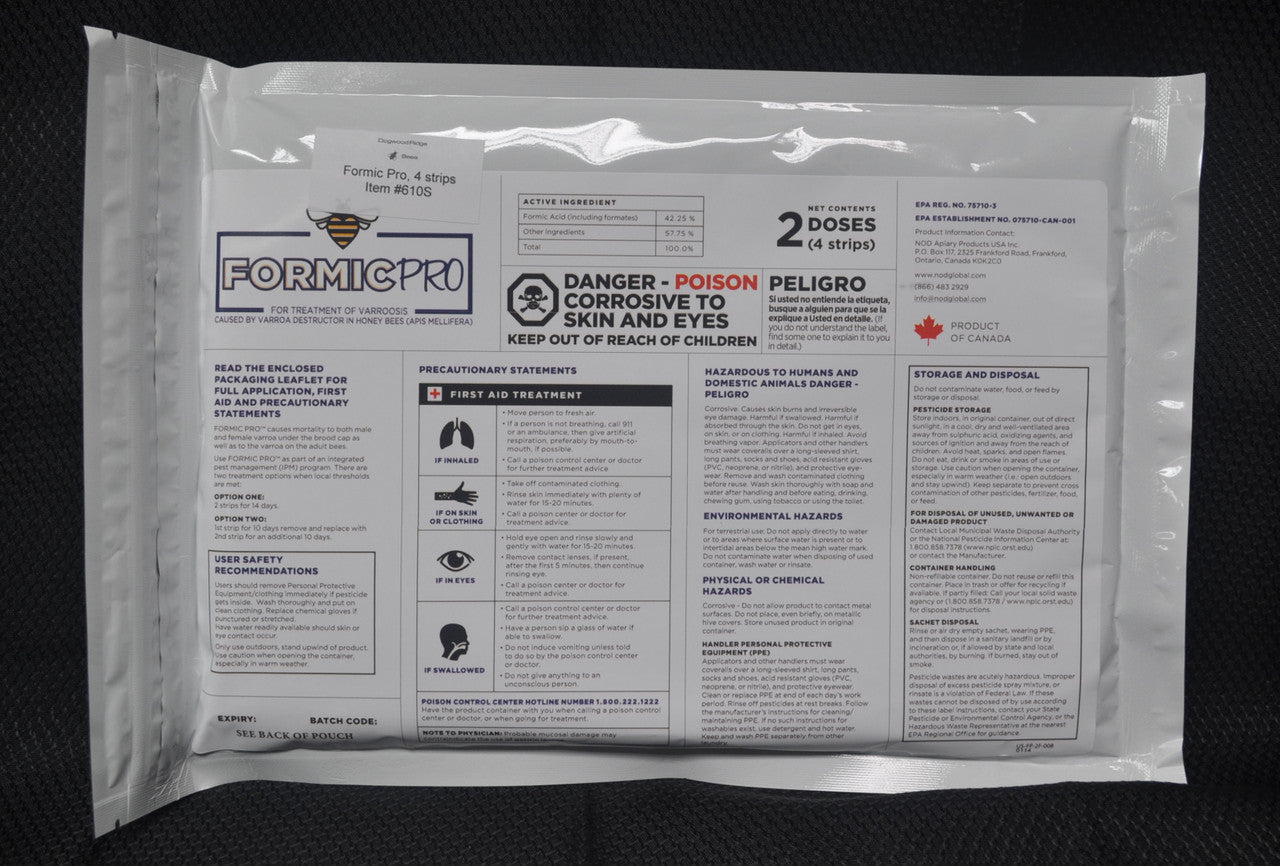 Formic Injection Formic Pro 2 Dose (4 Strips) – Growing Success Bee Company, LLC