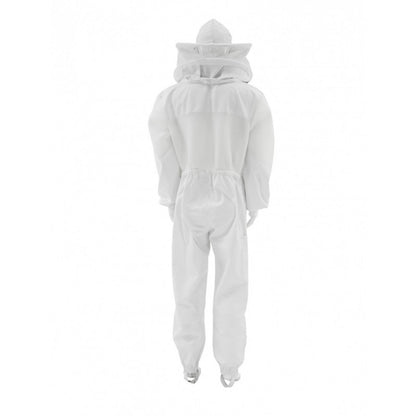 Lyson Full Vent Suit with Round Hat/Veil Combo, White