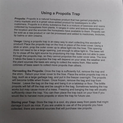 Propolis Trap